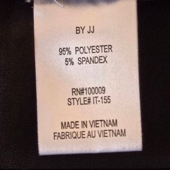 By JJ Womens Quarter Zip Mock Neck Poncho Pullover Top Black Gray Trim One Size - Picture 5 of 9